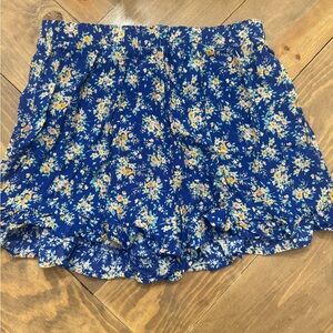 Floral Blue Women's Shorts
